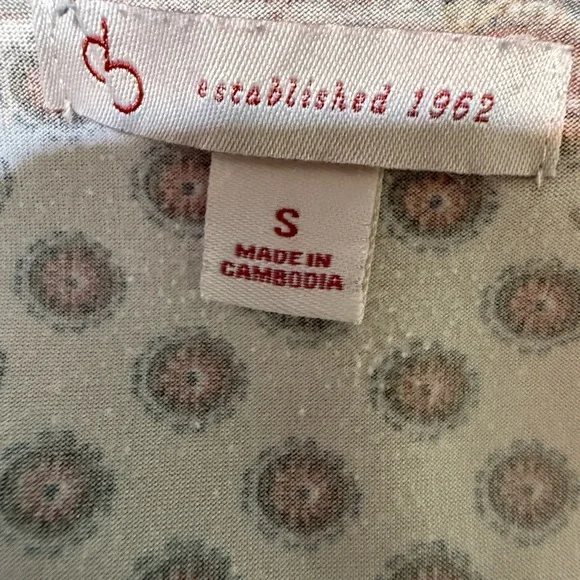 Bohemian Paisley Tank Top - Cream and Red - Picture 6 of 6